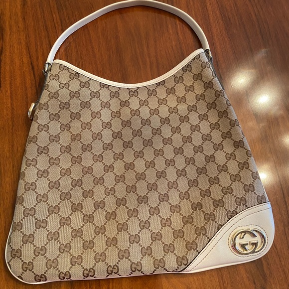 Gucci Britt Canvas Hobo bag - Picture 1 of 8